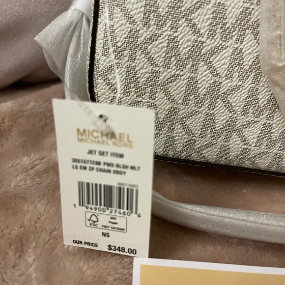 Michael Kors jet set crossbody with chain NWT - Picture 6 of 6